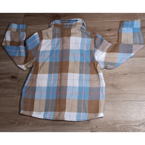 kids plaid long sleeve button down shirt - Picture 4 of 4